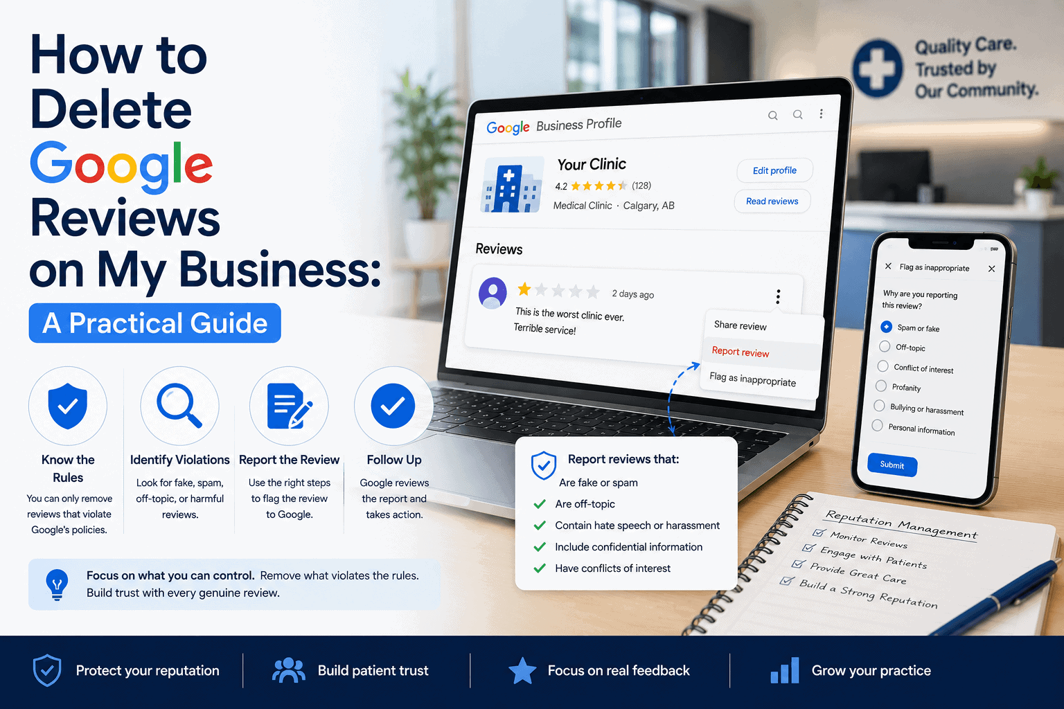 How to delete Google reviews on your business: a practical guide