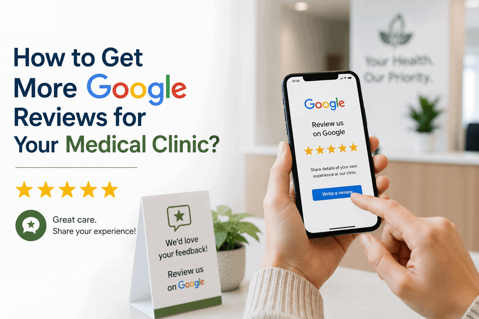 How to get more Google reviews for your medical clinic