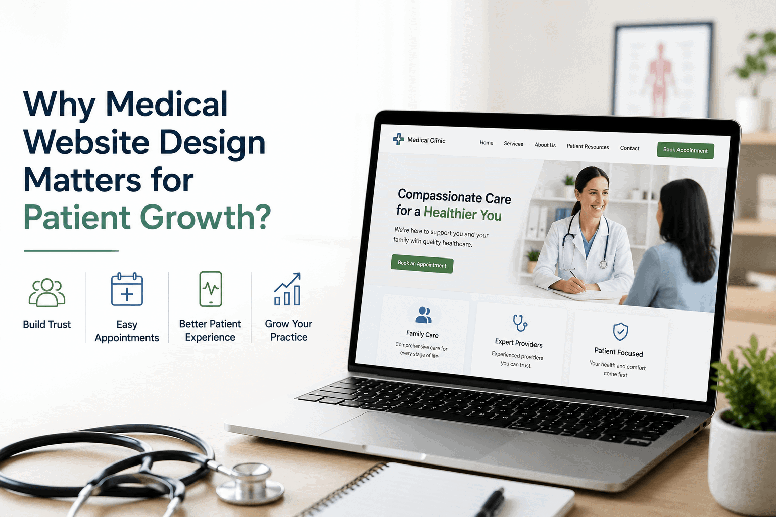 Why medical website design matters for patient growth