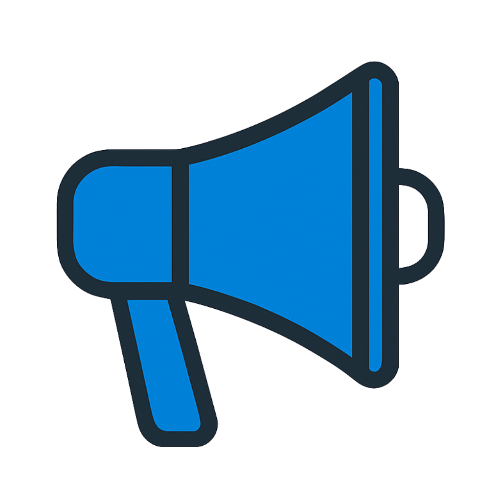 Megaphone icon for Social Starter